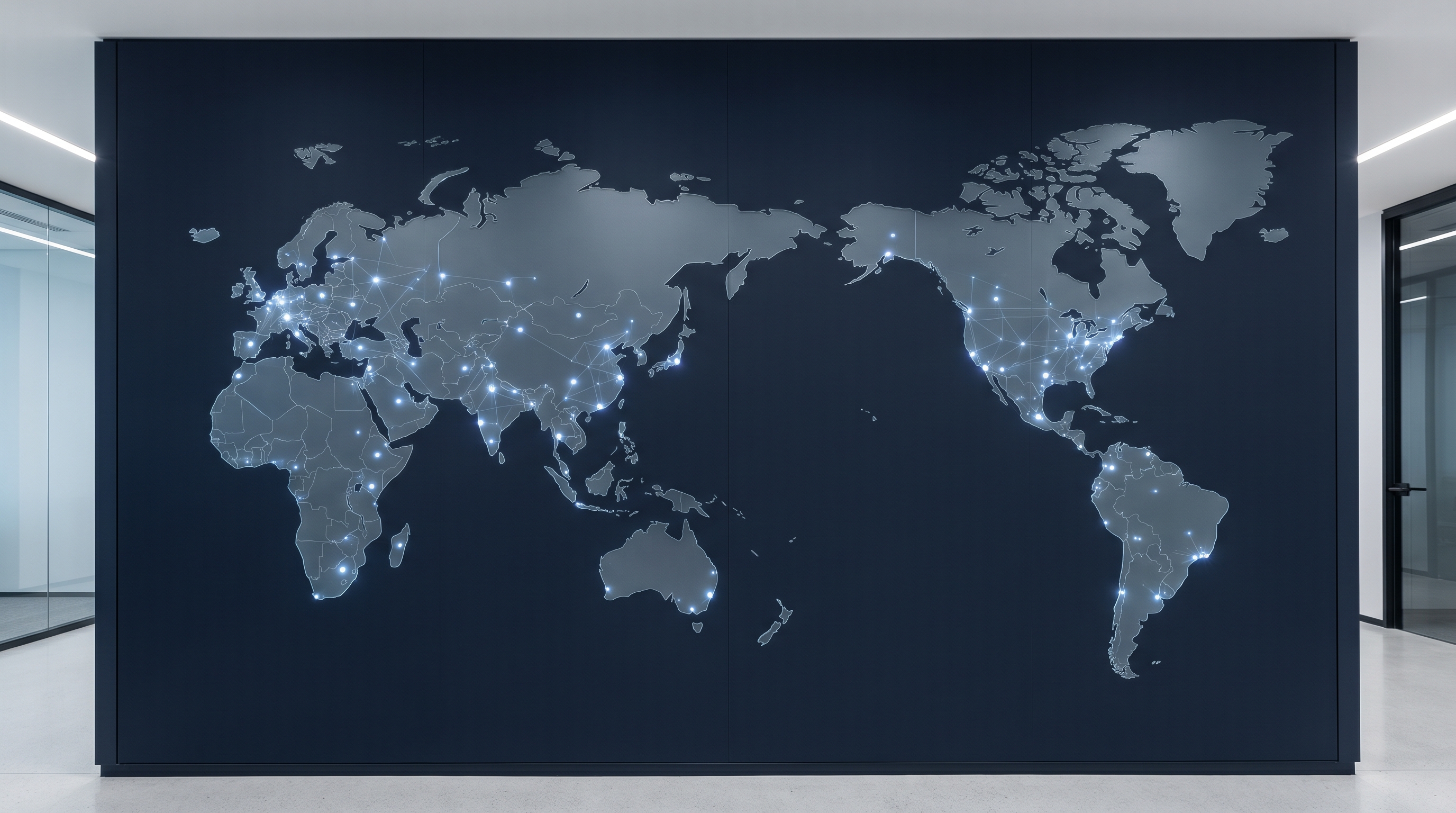 Global operations map